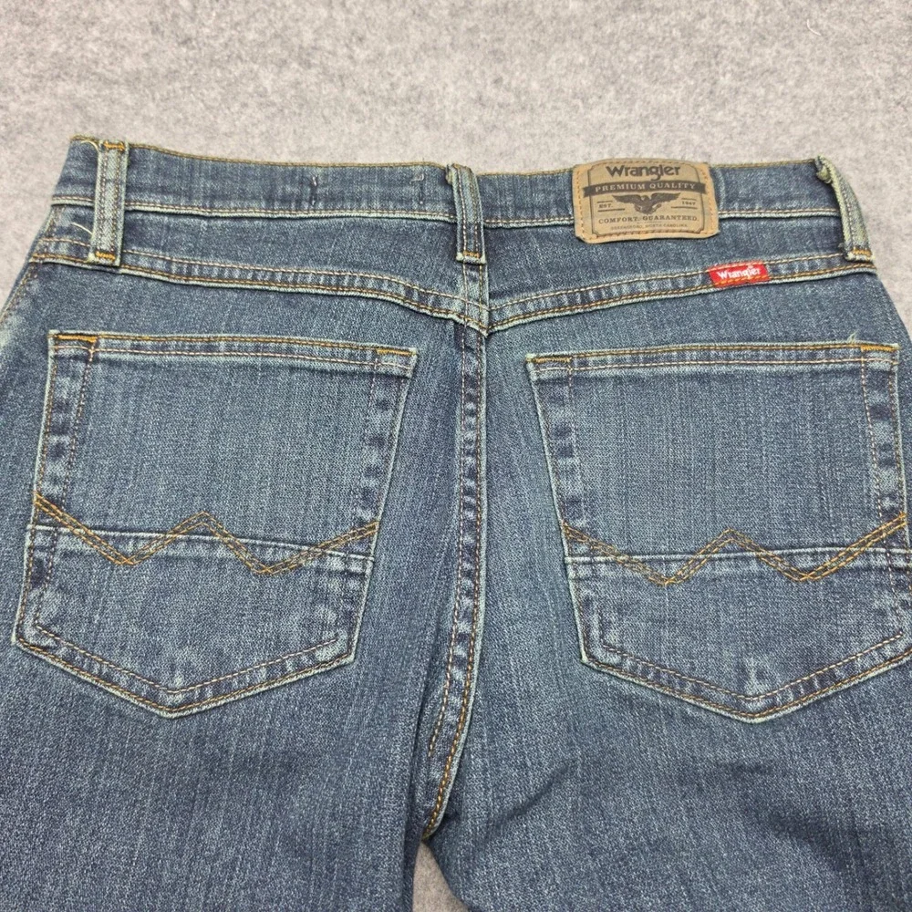 Wrangler Five Star Men Slim Straight Leg Jeans 28x30 Blue Denim 1092SSWJS